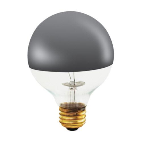 100W G25 Globe Half Chrome E26 Medium 120V 712331 100G25HM