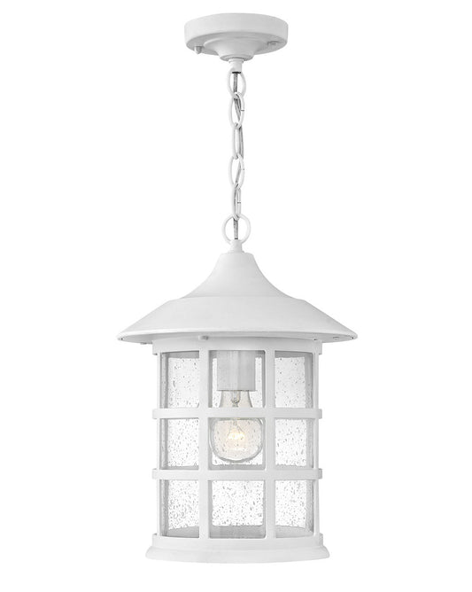 Freeport Coastal Elements LED Hanging Lantern in Textured White