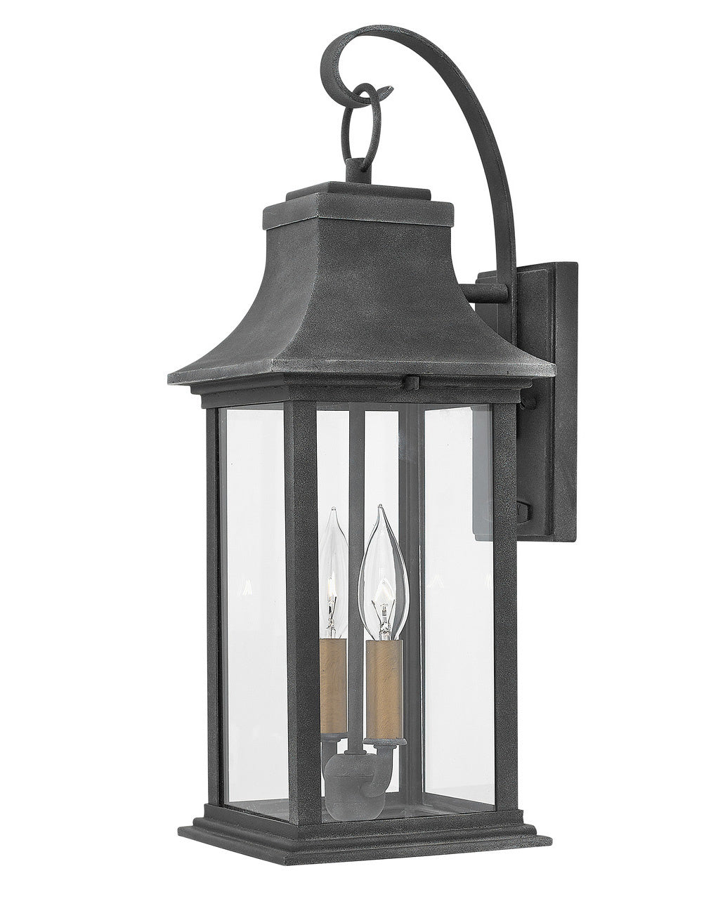 Adair LED Wall Mount in Aged Zinc