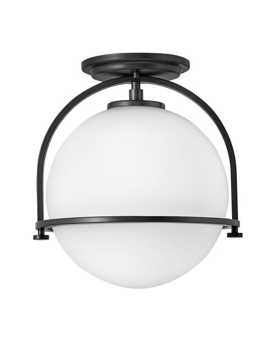 Somerset LED Semi-Flush Mount in Black