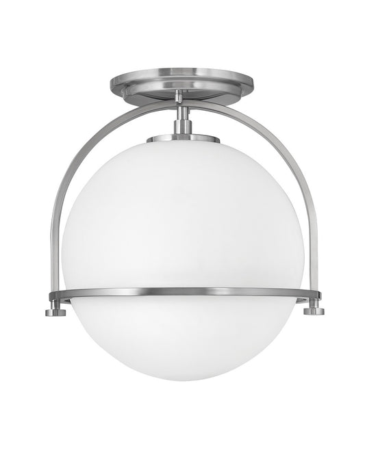 Somerset LED Semi-Flush Mount in Brushed Nickel