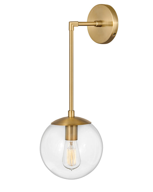Warby LED Wall Sconce in Heritage Brass