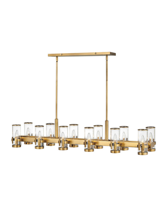 Reeve LED Pendant in Heritage Brass