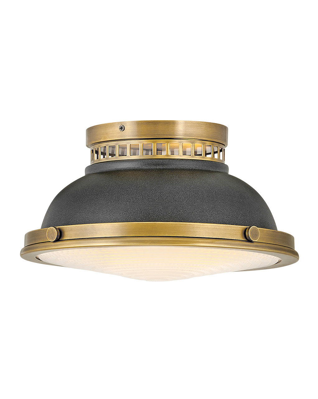 Emery LED Flush Mount in Heritage Brass