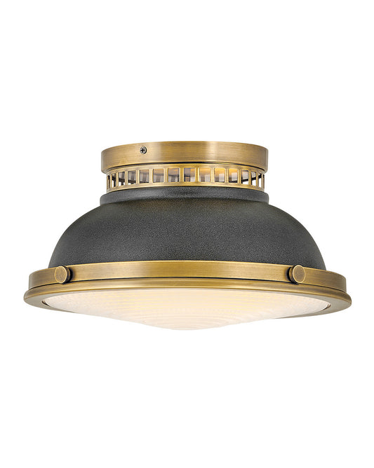Emery LED Flush Mount in Heritage Brass