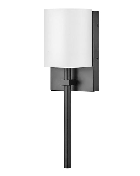 Avenue White Acrylic LED Wall Sconce in Black
