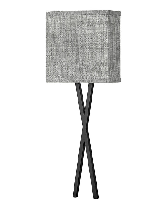 Axis Heathered Gray LED Wall Sconce in Black