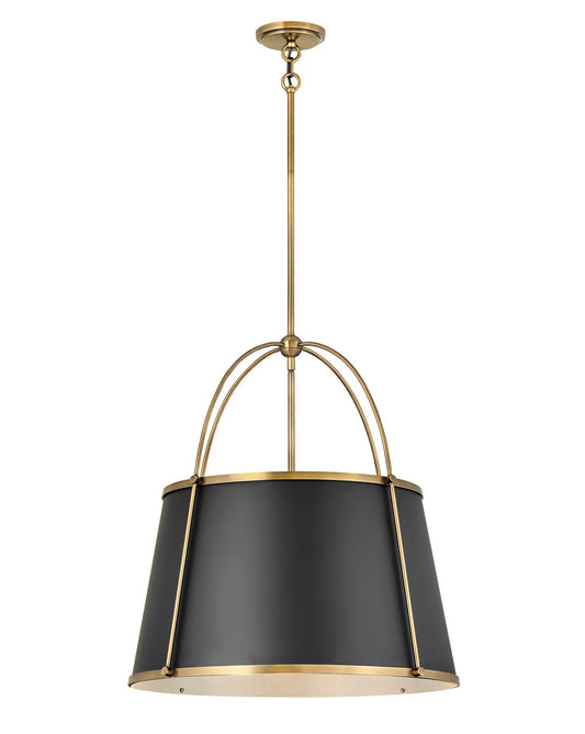 Clarke LED Chandelier in Warm Brass