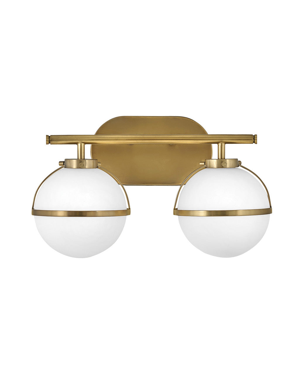 Hollis LED Vanity in Heritage Brass