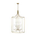Bantry House Eight Light Chandelier in Antique Gild