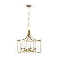 Bantry House Six Light Chandelier in Antique Gild