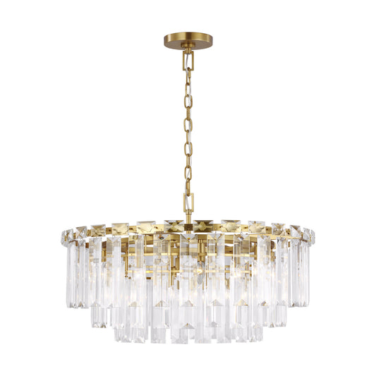 Arden 16 Light Chandelier in Burnished Brass