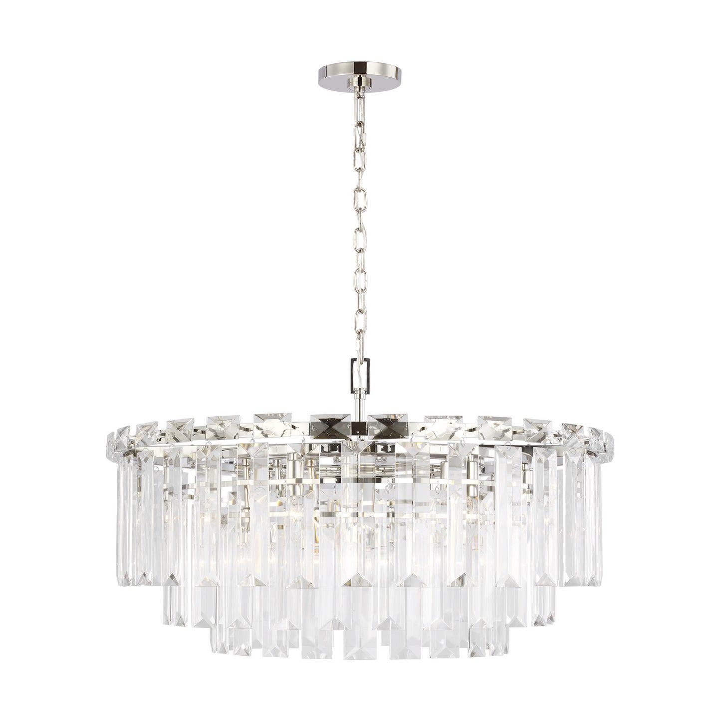 Arden 16 Light Chandelier in Polished Nickel