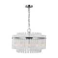 Beckett 12 Light Chandelier in Polished Nickel