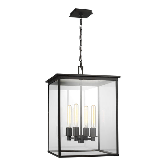 Freeport Four Light Hanging Lantern in Heritage Copper