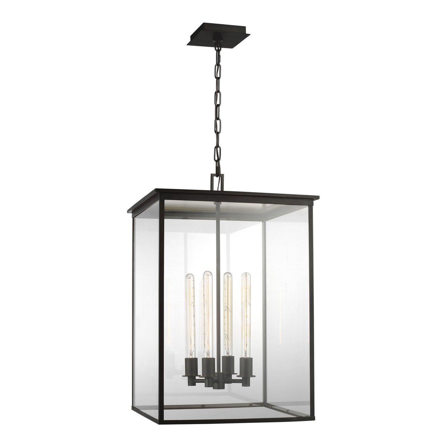 Freeport Four Light Hanging Lantern in Heritage Copper