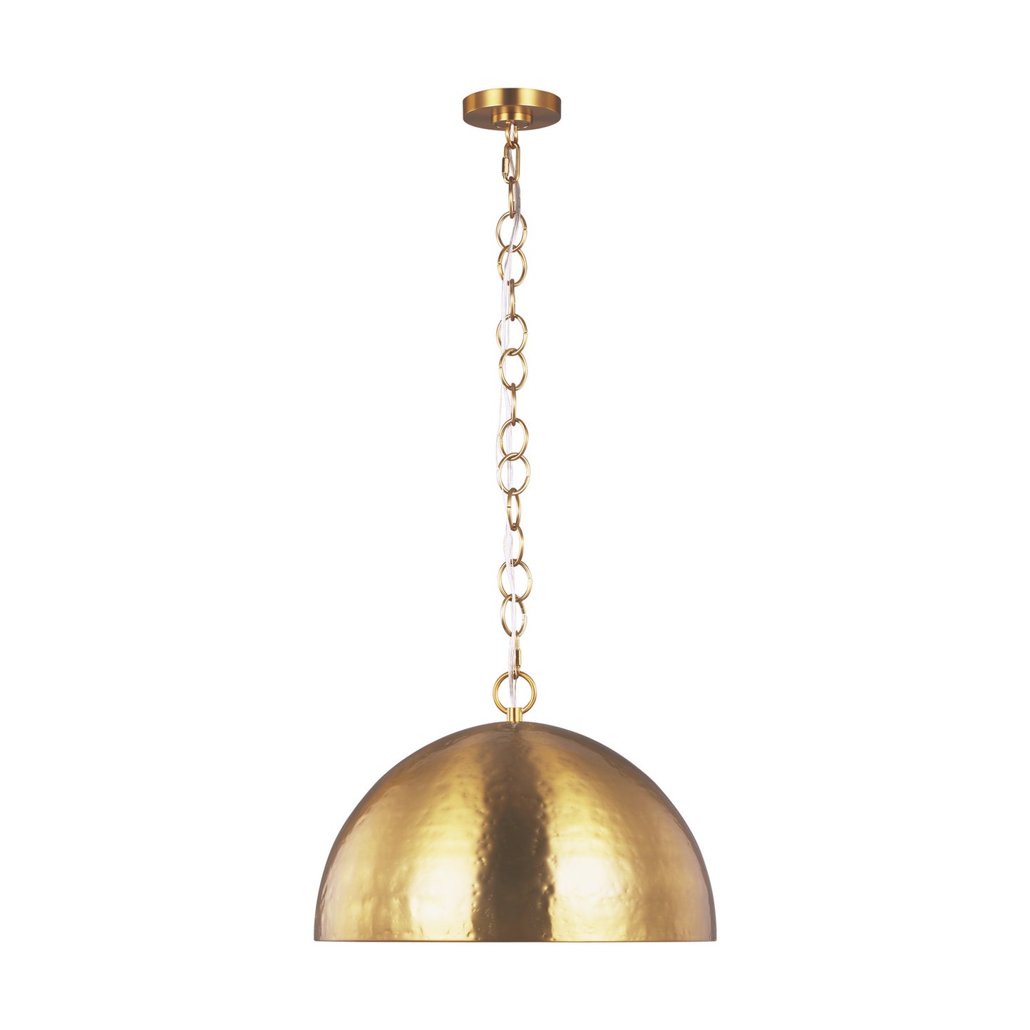 Whare One Light Pendant in Burnished Brass