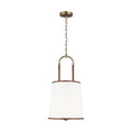 Katie One Light Pendant in Time Worn Brass
