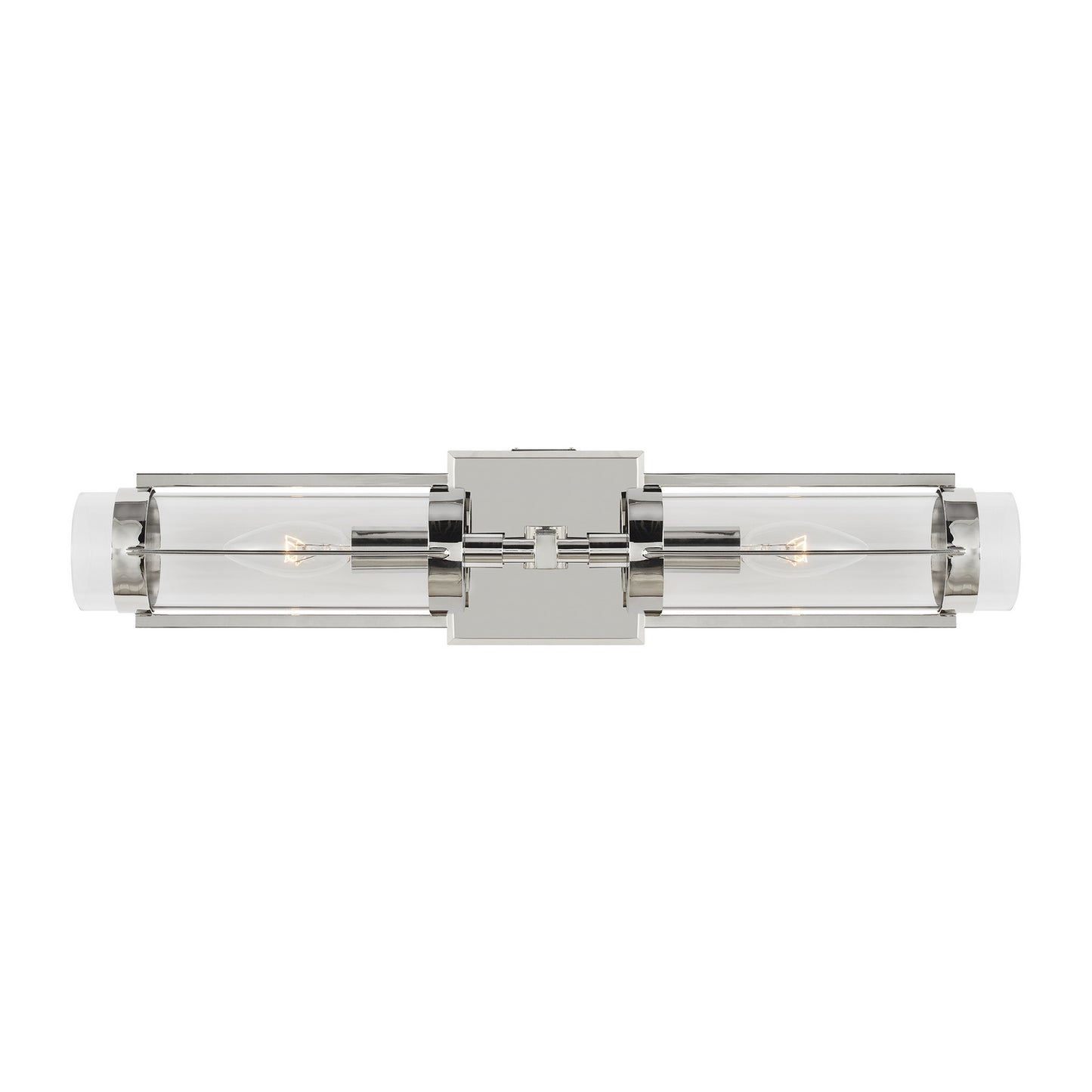 Flynn Two Light Wall Sconce in Polished Nickel