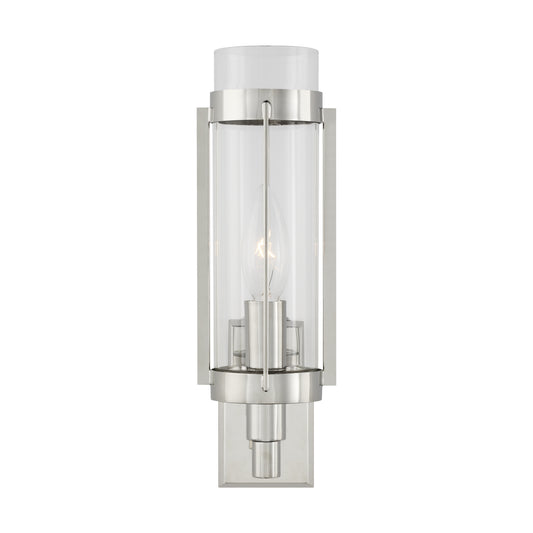 Flynn One Light Wall Sconce in Polished Nickel