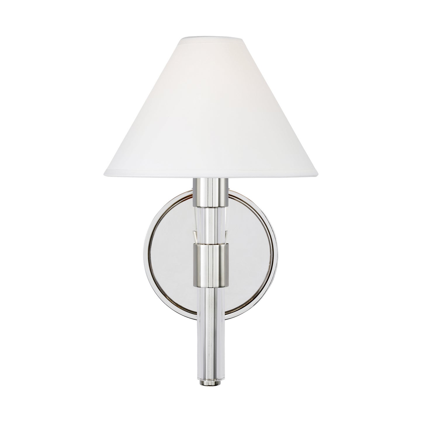 Robert One Light Wall Sconce in Polished Nickel
