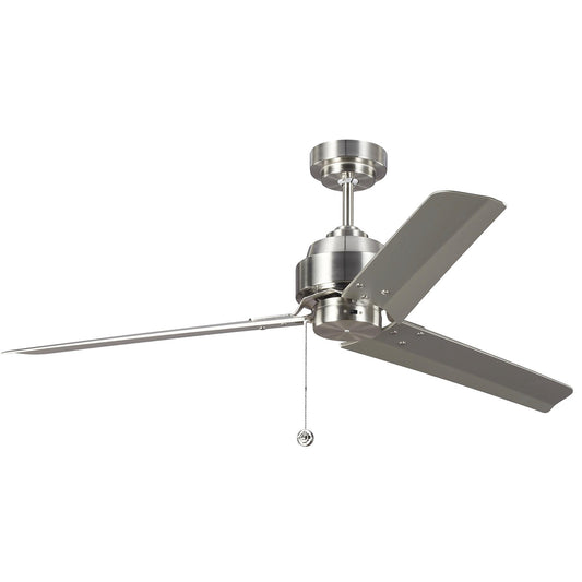 Arcade 54" Ceiling Fan in Brushed Steel