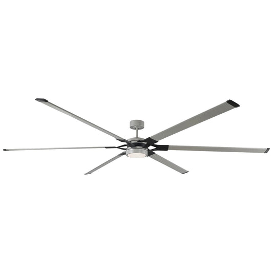 Loft 96" Ceiling Fan in Painted Brushed Steel