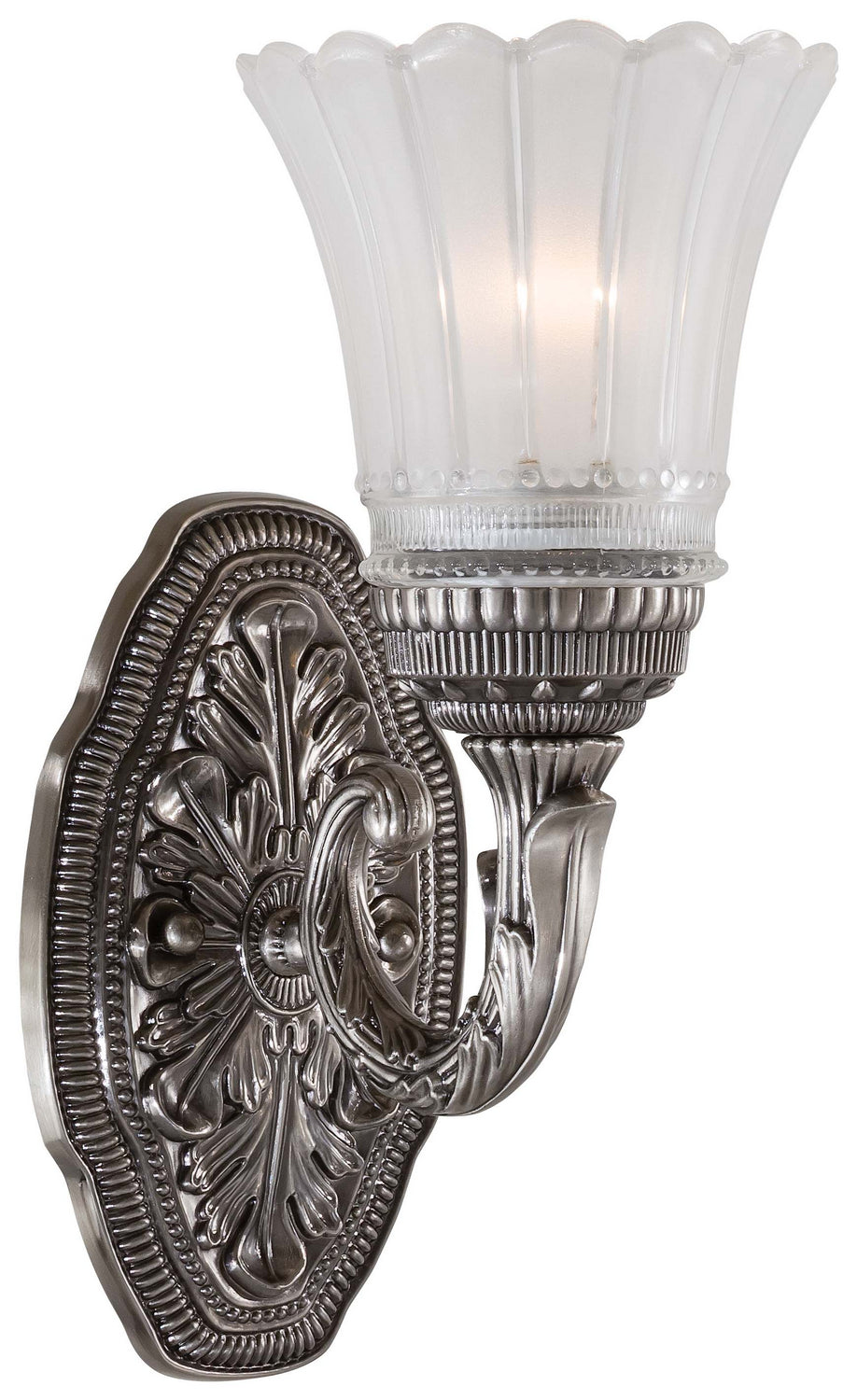 Europa Bath One Light Bath in Brushed Nickel