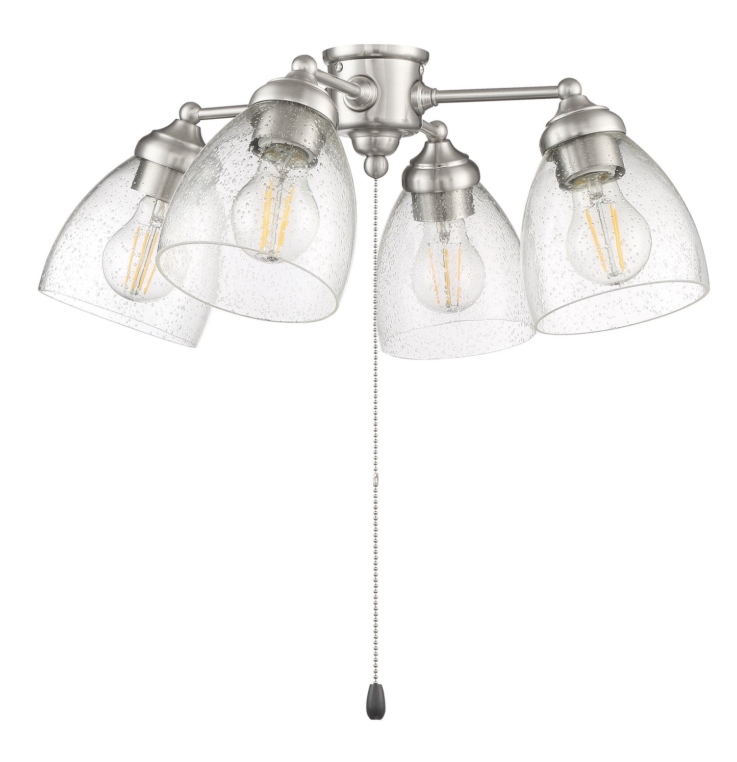 Light Kit-Armed LED Fan Light Kit in Brushed Polished Nickel