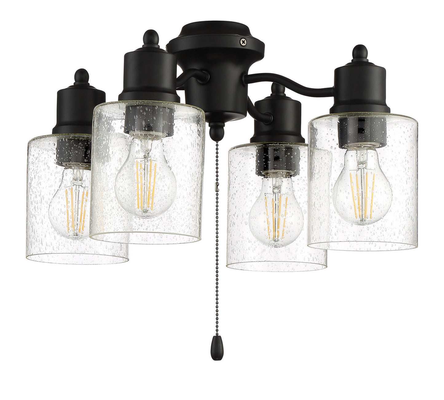 Light Kit-Armed LED Fan Light Kit in Flat Black