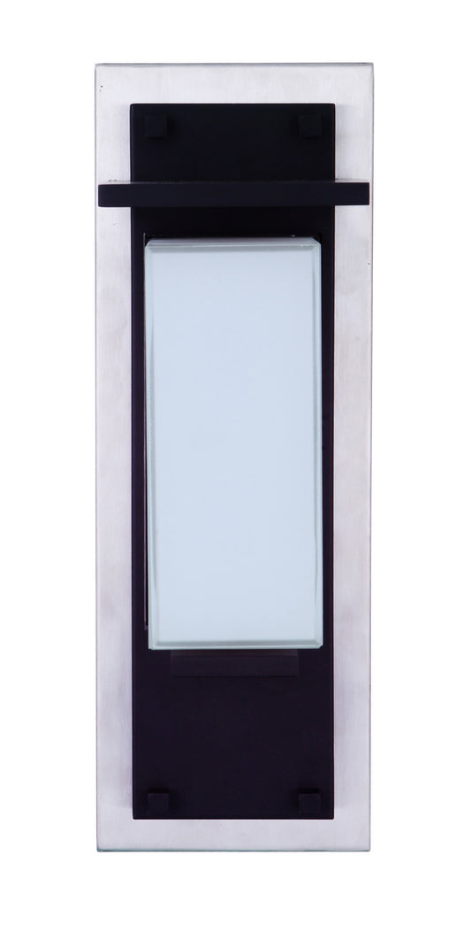 Heights LED Outdoor Lantern in Stainless Steel / Midnight
