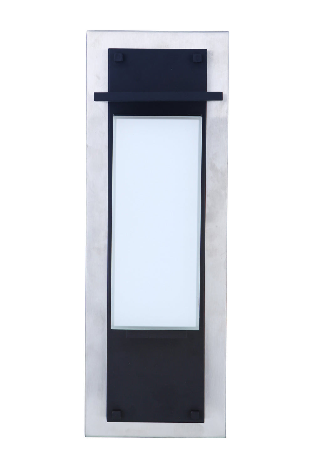 Heights LED Outdoor Lantern in Stainless Steel / Midnight