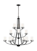 Generation Lighting - 3121612EN3-112 - 12 Light Chandelier - Robie - Midnight Black