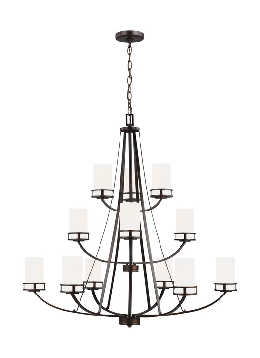 Robie 12 Light Chandelier in Bronze