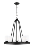 Generation Lighting - 3130705EN3-112 - Five Light Chandelier - Kemal - Midnight Black