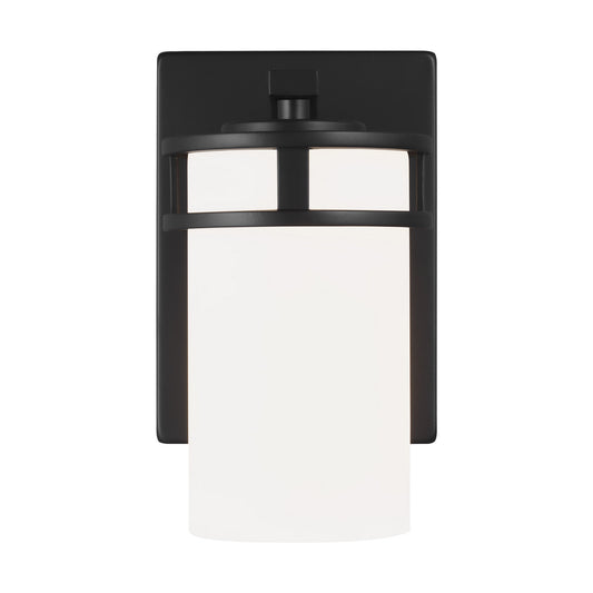 Robie One Light Wall / Bath Sconce in Midnight Black