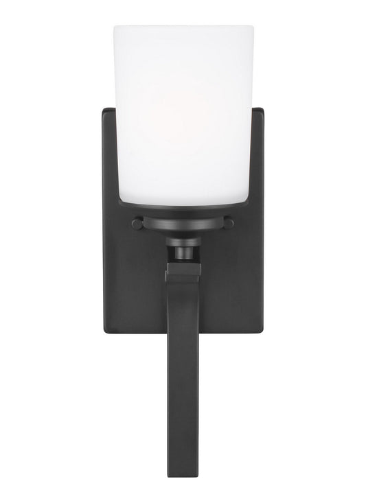 Generation Lighting - 4130701EN3-112 - One Light Wall / Bath Sconce - Kemal - Midnight Black