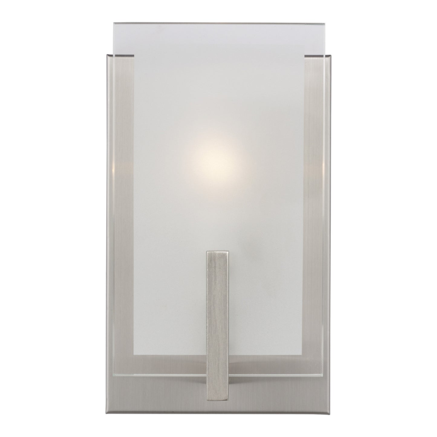 Syll One Light Wall / Bath Sconce in Brushed Nickel