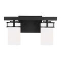 Generation Lighting - 4421602-112 - Two Light Wall / Bath - Robie - Midnight Black