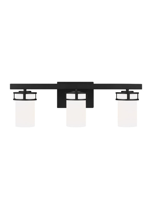 Generation Lighting - 4421603EN3-112 - Three Light Wall / Bath - Robie - Midnight Black
