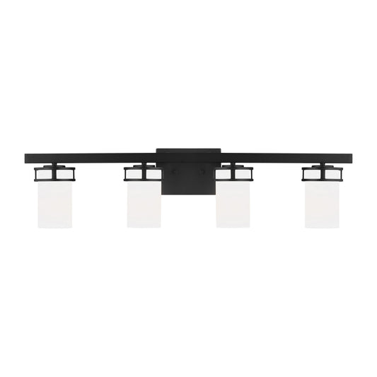 Generation Lighting - 4421604-112 - Four Light Wall / Bath - Robie - Midnight Black