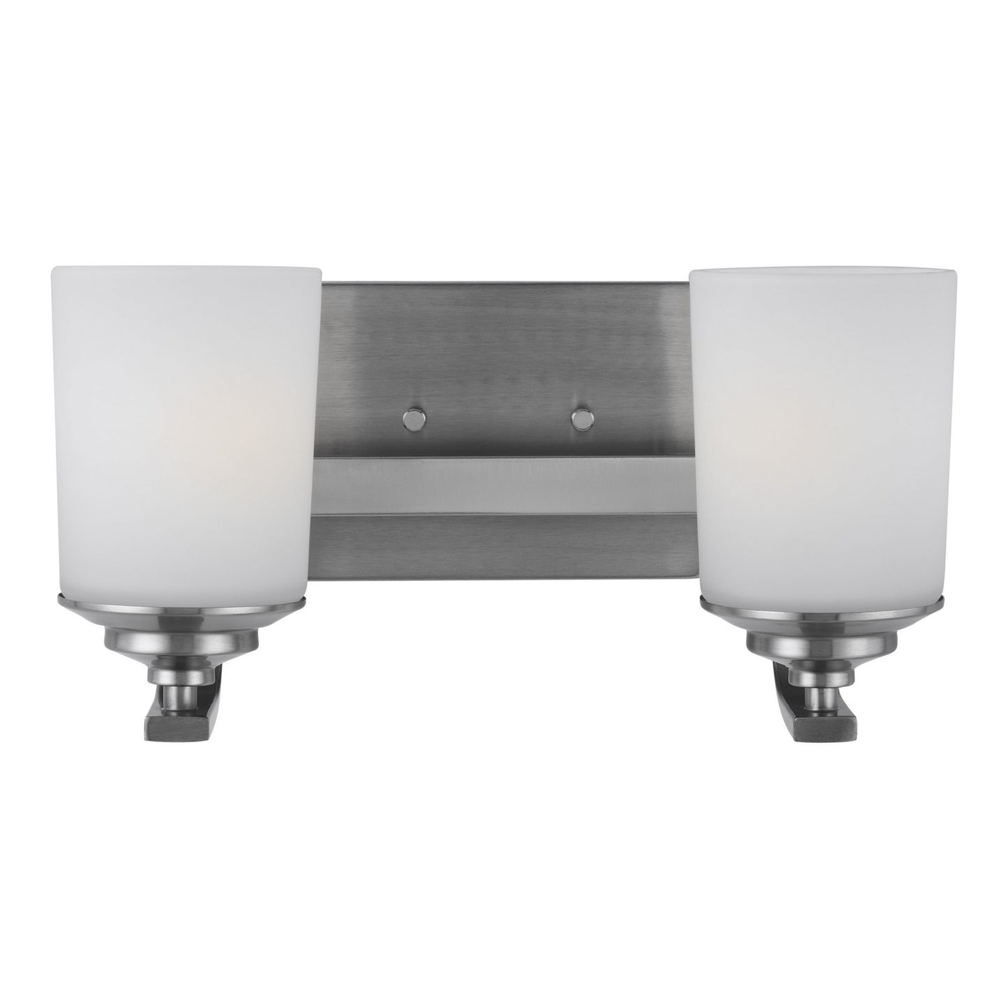 Kemal Two Light Wall / Bath in Brushed Nickel