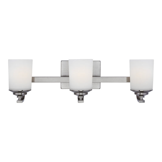 Generation Lighting - 4430703-962 - Three Light Wall / Bath - Kemal - Brushed Nickel