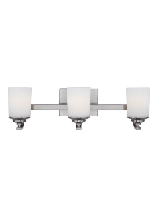 Generation Lighting - 4430703EN3-962 - Three Light Wall / Bath - Kemal - Brushed Nickel