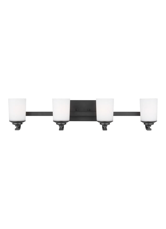 Generation Lighting - 4430704EN3-112 - Four Light Wall / Bath - Kemal - Midnight Black