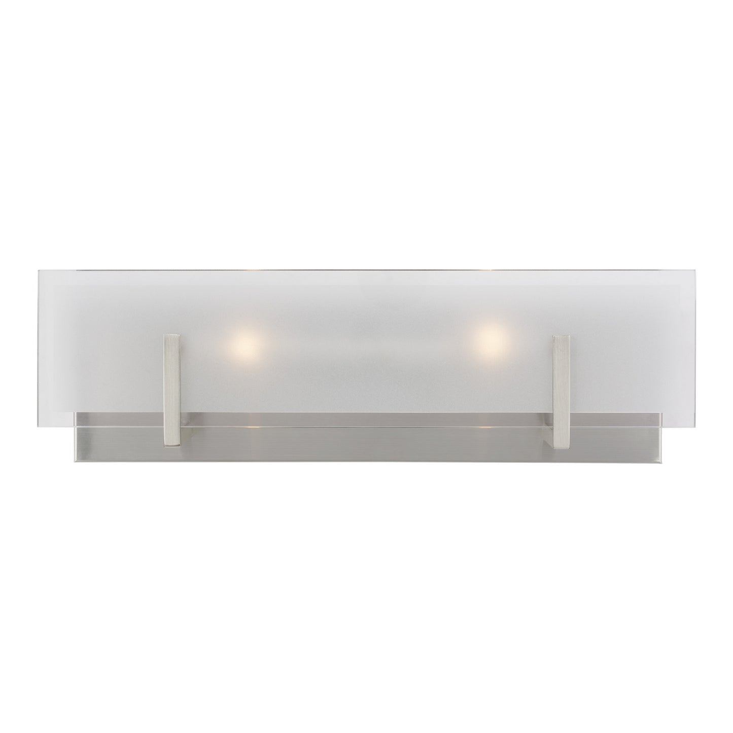 Syll Two Light Wall / Bath in Brushed Nickel