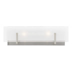 Syll Two Light Wall / Bath in Brushed Nickel
