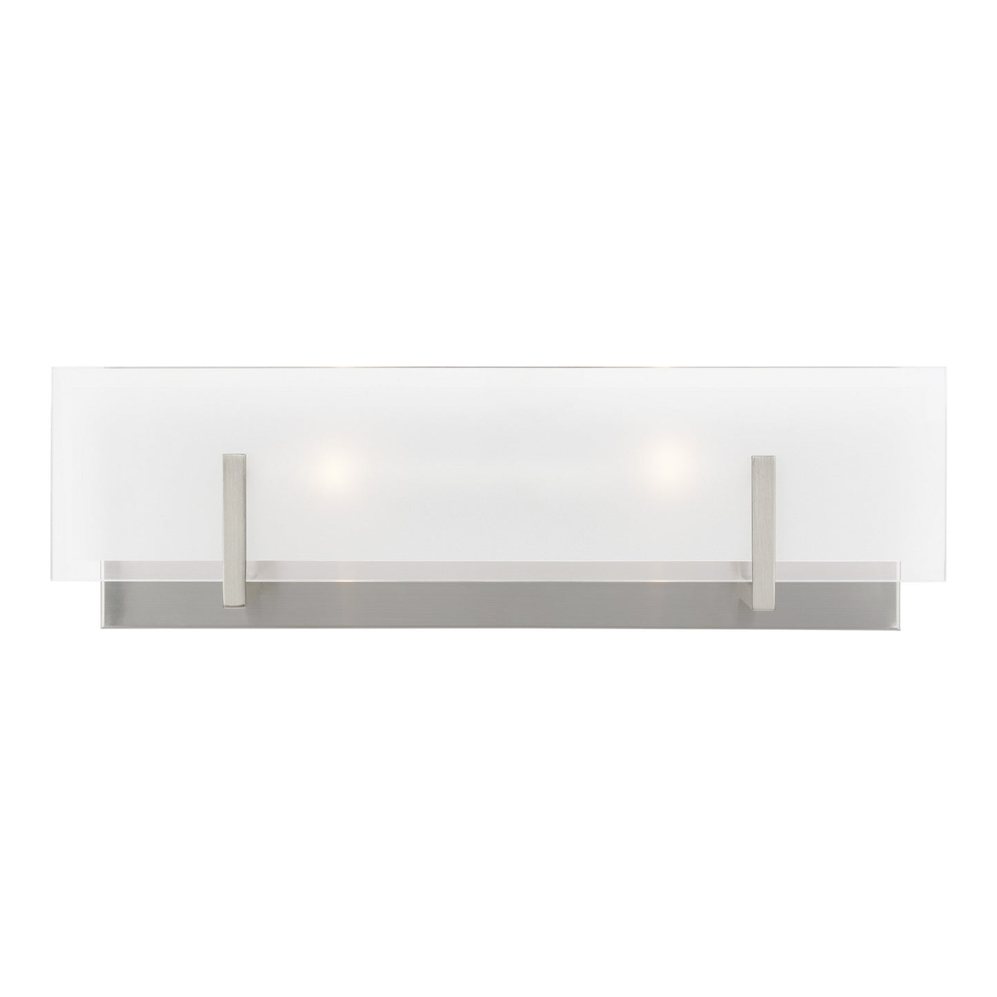 Syll Two Light Wall / Bath in Brushed Nickel