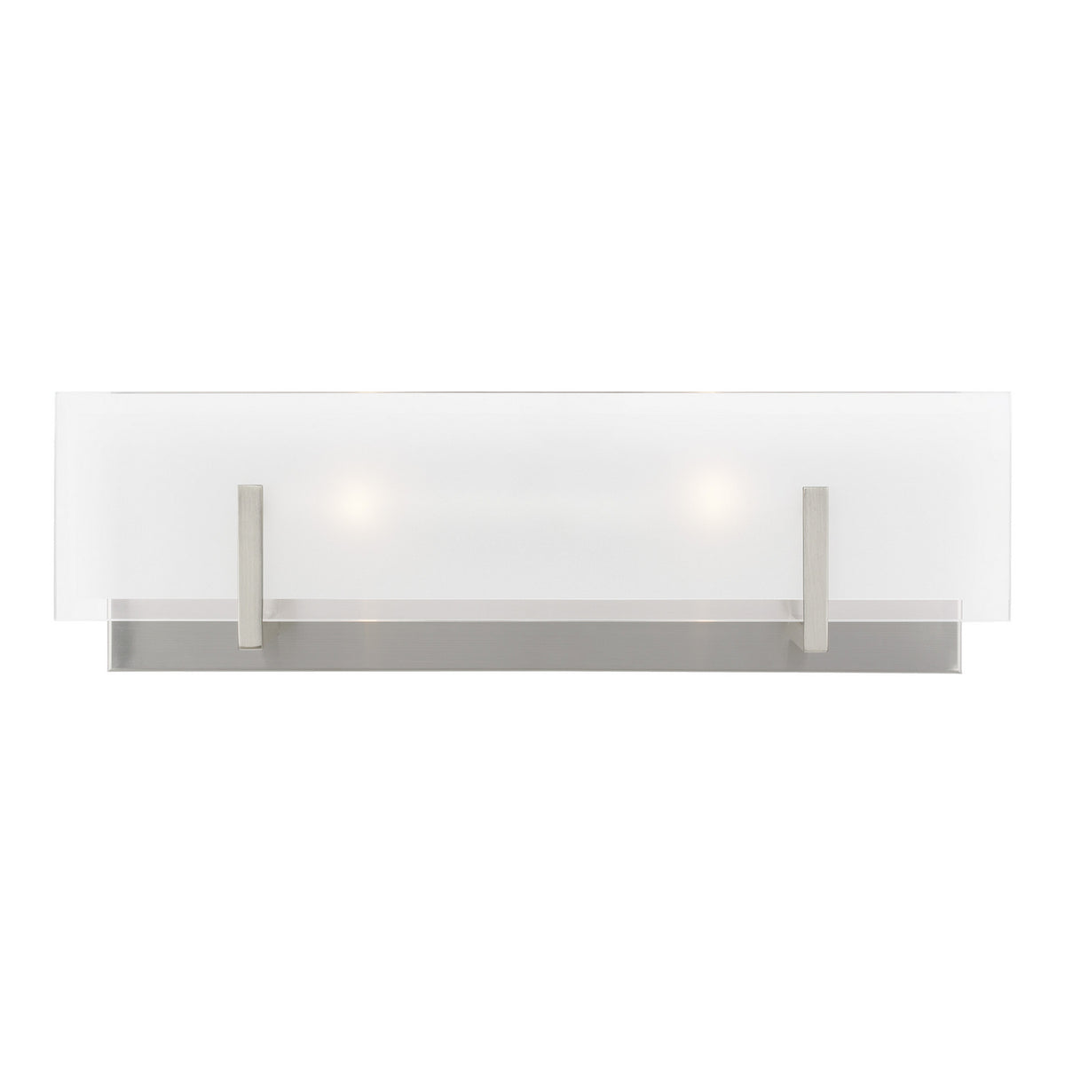 Syll Two Light Wall / Bath in Brushed Nickel