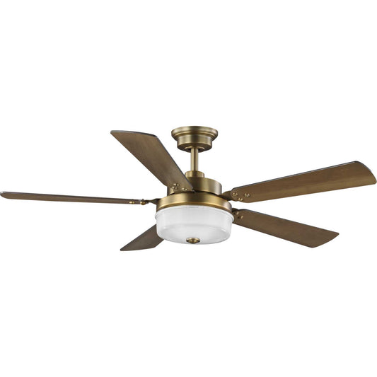 Tempt 52"Ceiling Fan in Vintage Brass